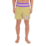 Gold 42 Men's Athletic Long Shorts