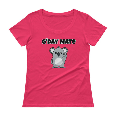 G'Day Mate Ladies' Scoopneck T-Shirt