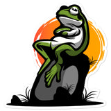 Frog In Thought Bubble-free stickers
